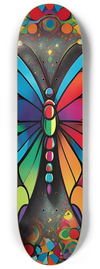 Neo Pop Art Butterfly 0002 #2 8-1/4 Skateboard Deck