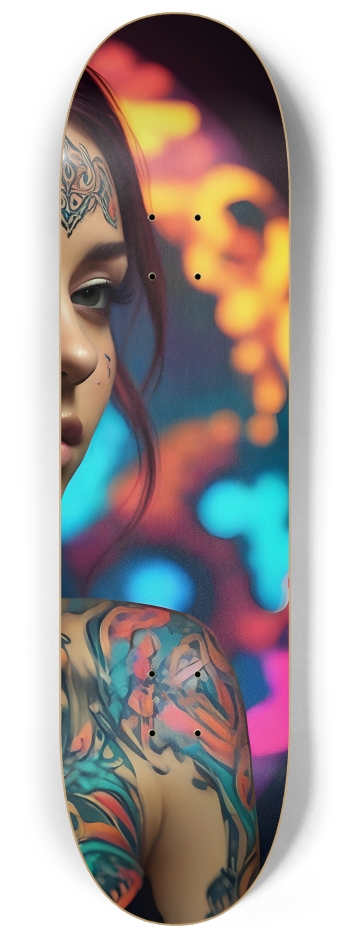 Fractal Tattoos 0006 #3 8-1/4 Skateboard Deck