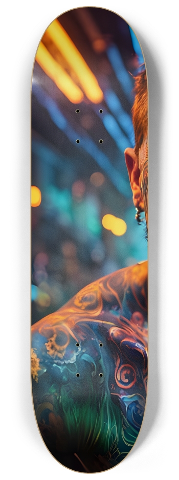 Fractal Tattoos 0003 #1 8-1/4 Skateboard Deck