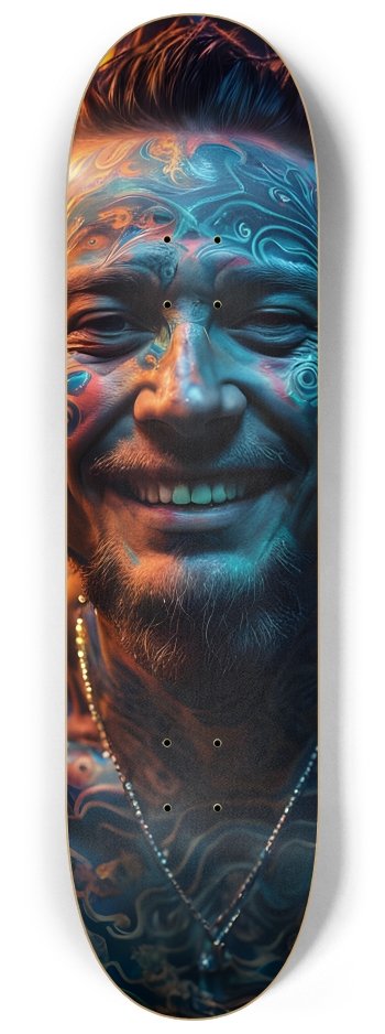 Fractal Tattoos 0003 #2 8-1/4 Skateboard Deck