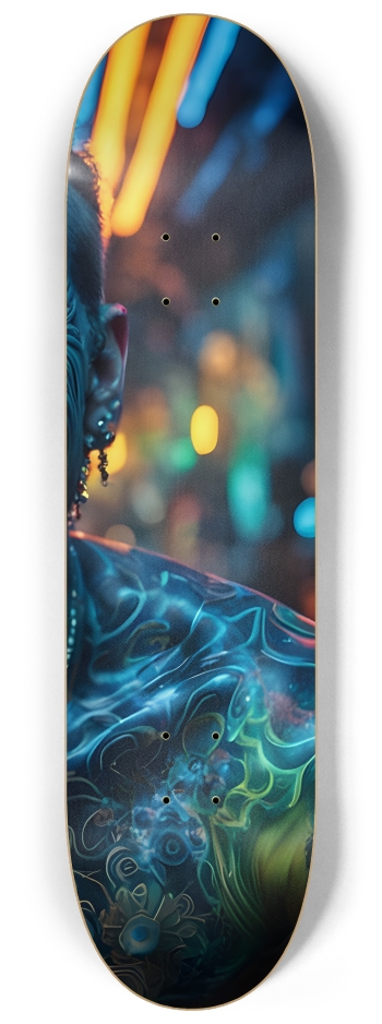 Fractal Tattoos 0003 #3 8-1/4 Skateboard Deck