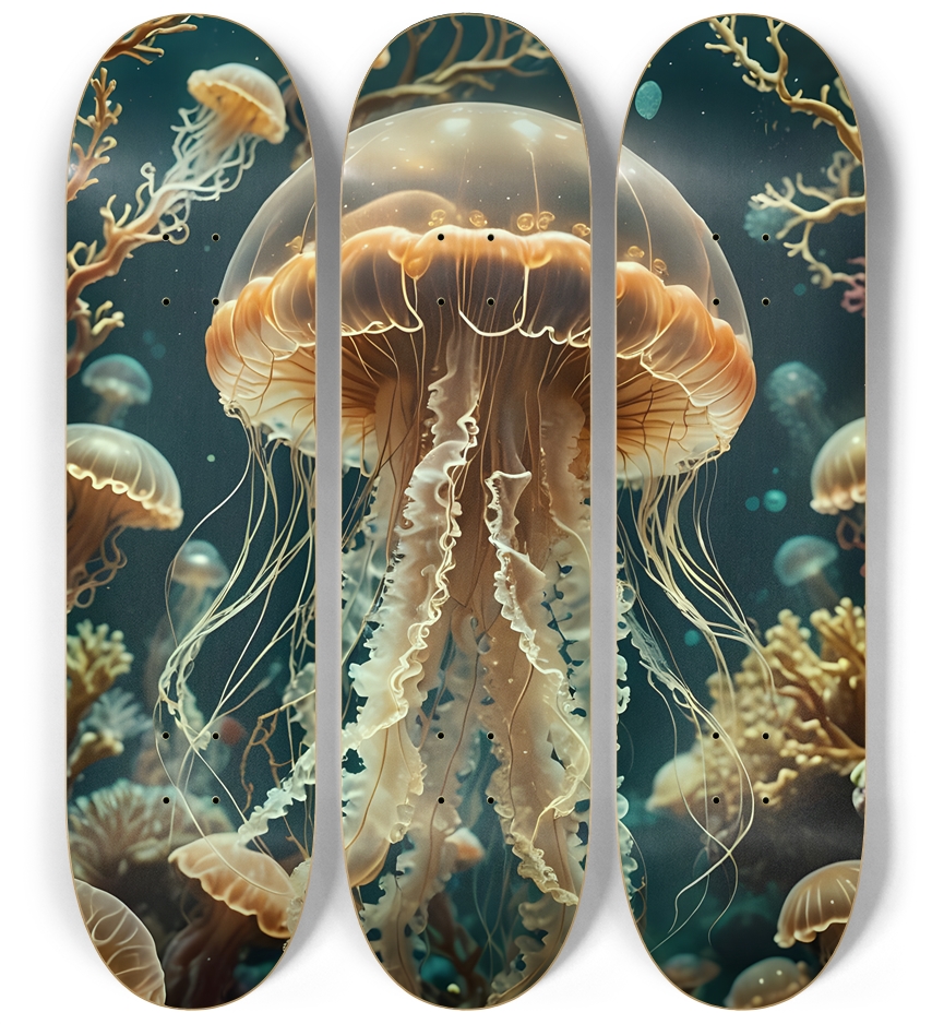 Jellyfish 0001 3 Deck Wall Series