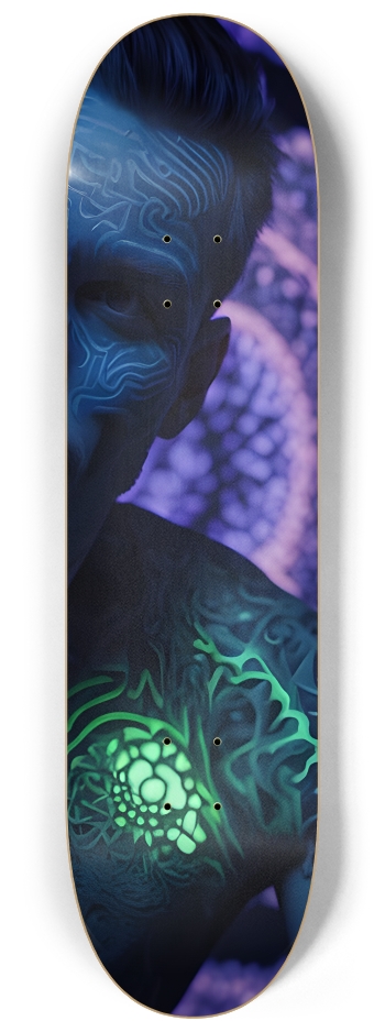 Fractal Tattoos 0009 #3 8-1/4 Skateboard Deck