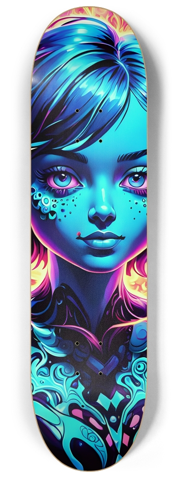 Fractal Tattoos 0007 #2 8-1/4 Skateboard Deck