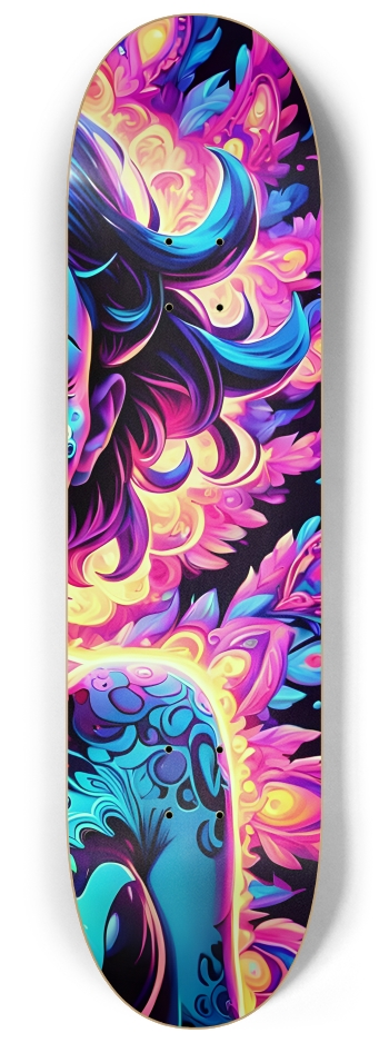 Fractal Tattoos 0007 #3 8-1/4 Skateboard Deck