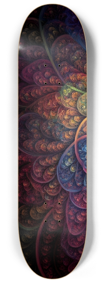 Fractal Thank You Neon Sign 0001 #1 8-1/4 Skateboard Deck
