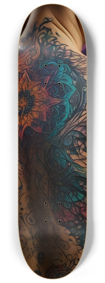 Fractal Tattoos 0005 #2 8-1/4 Skateboard Deck