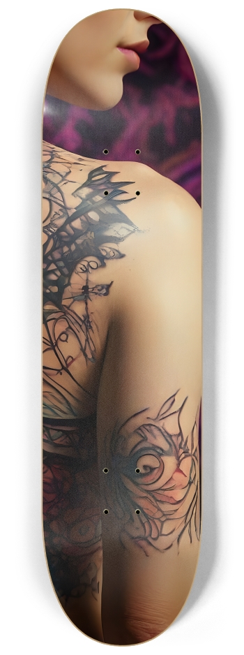 Fractal Tattoos 0005 #3 8-1/4 Skateboard Deck