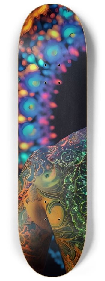 Fractal Tattoos 0010 #1 8-1/4 Skateboard Deck