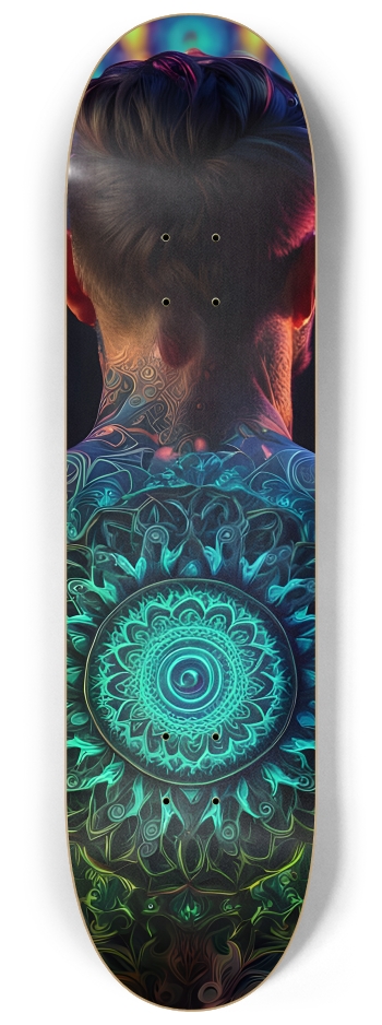 Fractal Tattoos 0010 #2 8-1/4 Skateboard Deck
