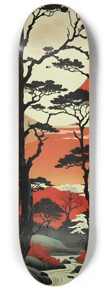 Japanese Art 0001 #2 8-1/4 Skateboard Deck