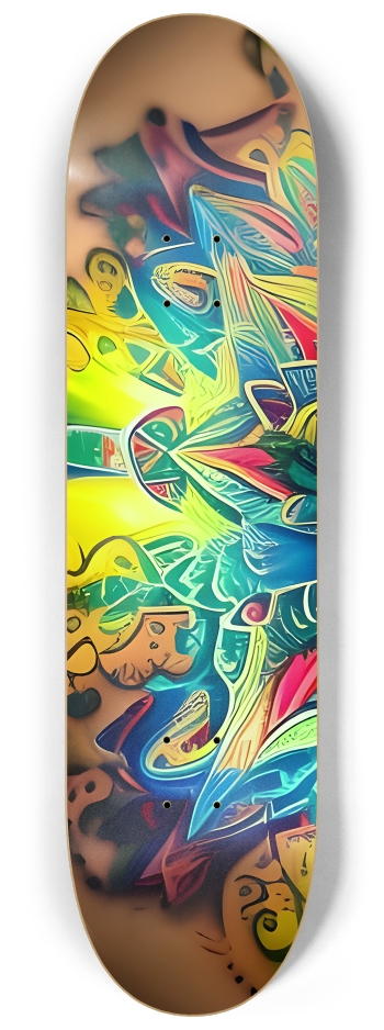 Fractal Tattoos 0004 #1 8-1/4 Skateboard Deck