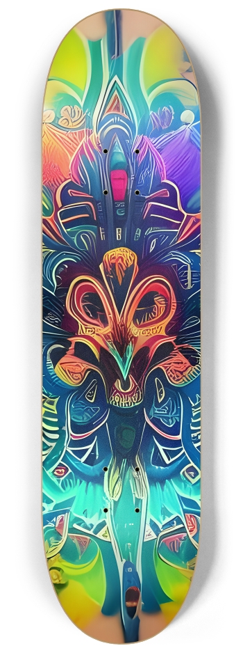 Fractal Tattoos 0004 #2 8-1/4 Skateboard Deck