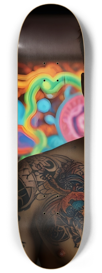 Fractal Tattoos 0002 #1 8-1/4 Skateboard Deck