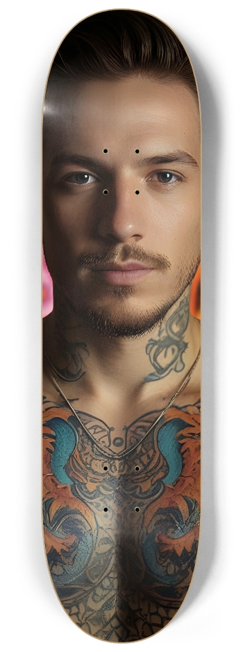 Fractal Tattoos 0002 #2 8-1/4 Skateboard Deck