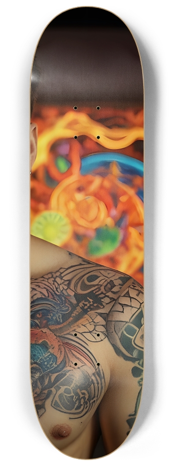 Fractal Tattoos 0002 #3 8-1/4 Skateboard Deck