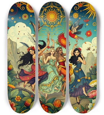 Frolicking Hippie Women 0001