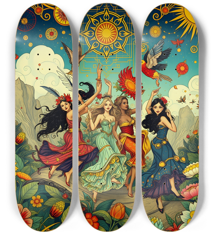 Frolicking Hippie Women 0001