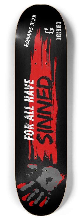 Sinner Deck 8 Inch Skateboard Deck