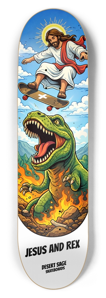 Jesus and Rex Deck 8-1/2 Skateboard Deck