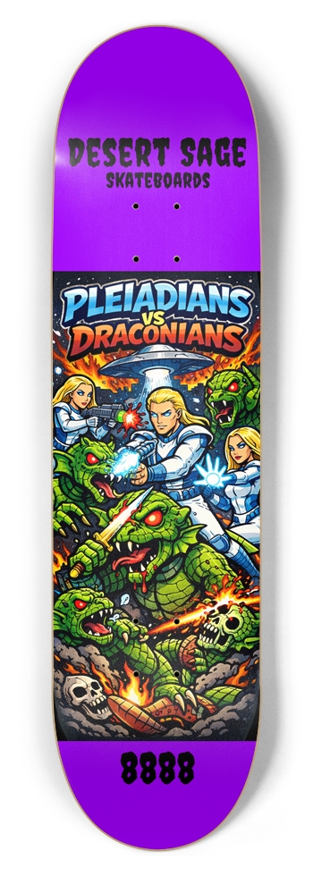 Galactic Federation Deck 8-1/2 Skateboard Deck