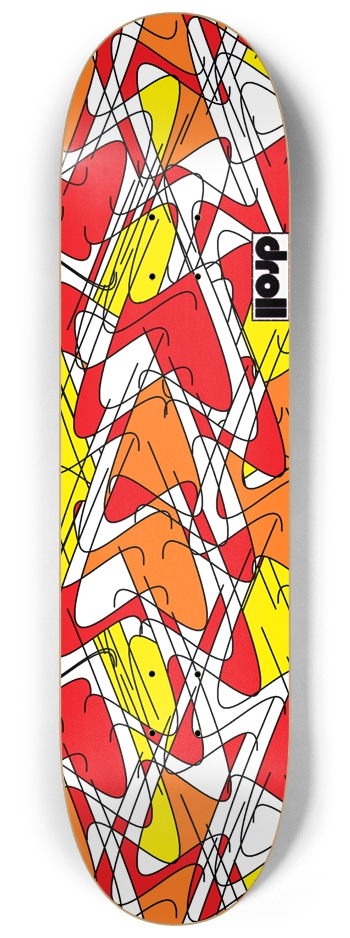 squiggles II 8-1/4 Skateboard Deck