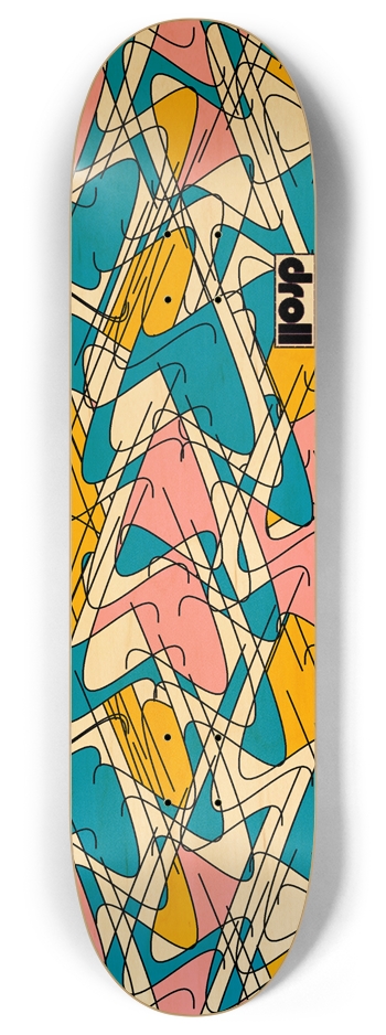 squiggles I 8 Inch Skateboard Deck