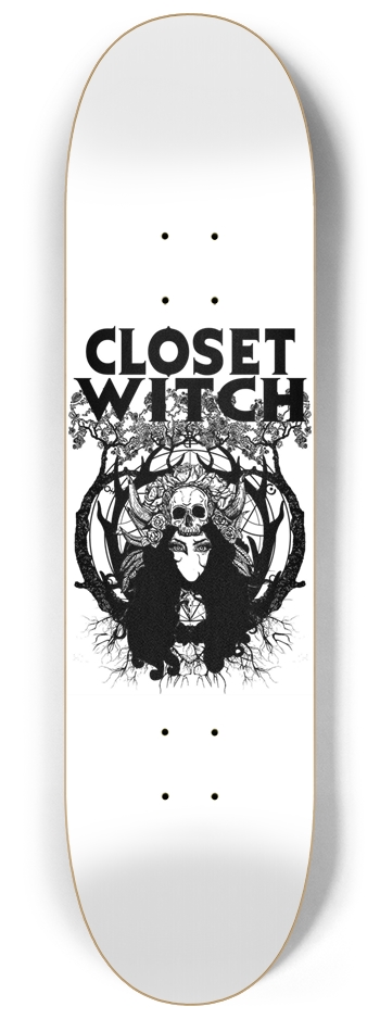 CW Tree Girl Face 8-1/4 Skateboard Deck