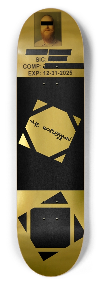 The Boilermam 8.5" 8-1/2 Skateboard Deck
