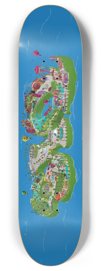 SIQ Parks Deck 8 Inch Skateboard Deck