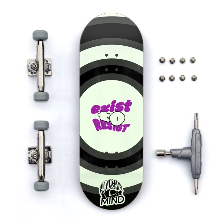 Exist to Resist glow professional fingerboard 