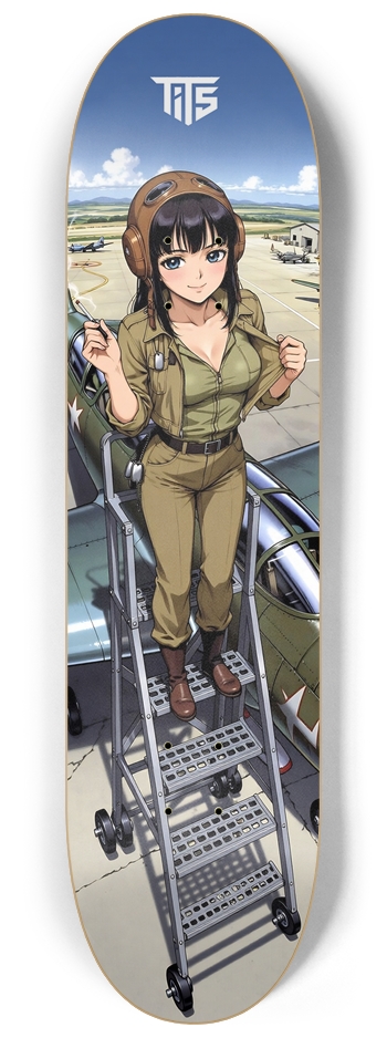 Pilot Girl 8-1/4 Skateboard Deck