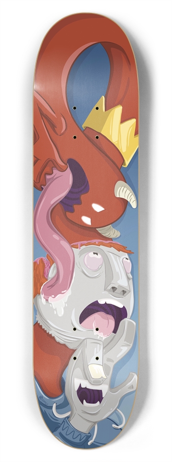 Red No.2 7-3/4 Skateboard Deck