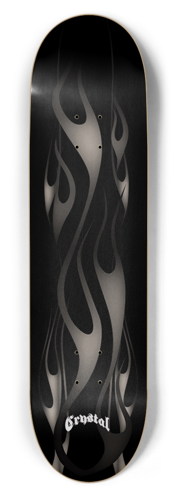 Black Flame Skateboard 8-1/2 Skateboard Deck