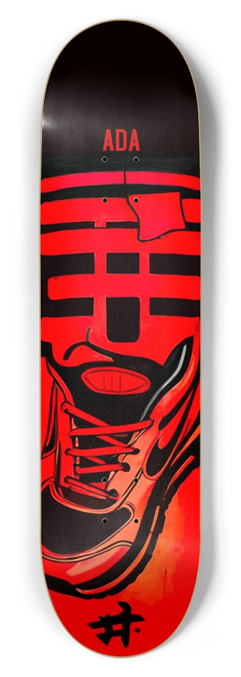 ADA FLY SNEAKER KICKS SHOE DECK 01 8-1/2 Skateboard Deck