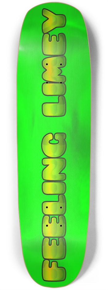 sum1sk8boards feeling limey holographic square nose skateboard Square Nose