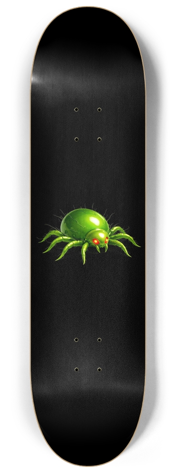 Nevoydesigns Green Mite Skateboard