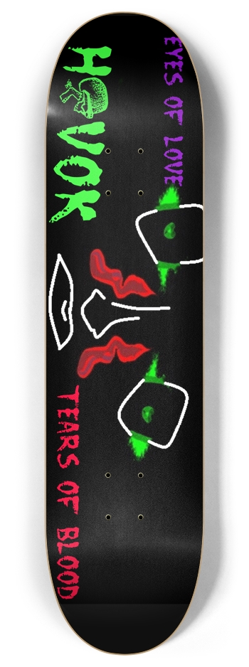 GREEN EYES 8 Inch Skateboard Deck