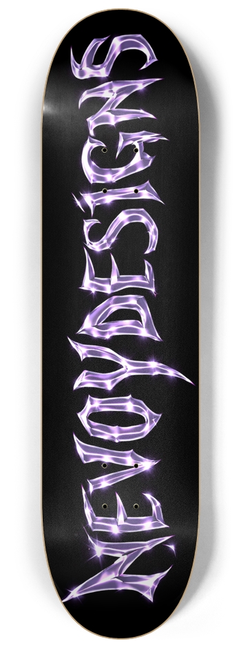 Nevoydesigns Text Skateboard Deck 8-1/4 Skateboard Deck