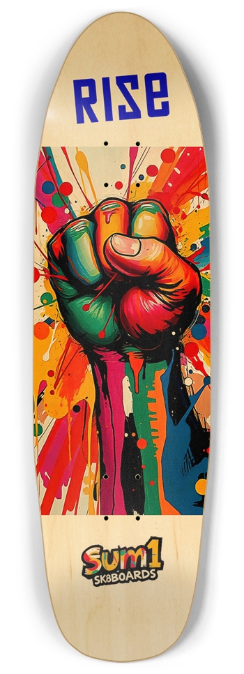 sum1sk8boards old school shape pool rise skateboard Punk Nose Shape