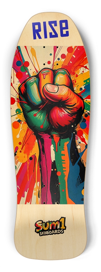 sum1sk8boards rise old school shape skateboard