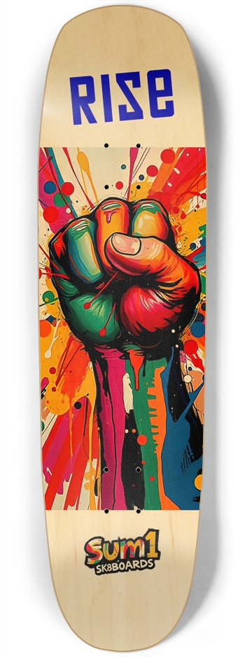 sum1sk8boards square nose rise skateboard