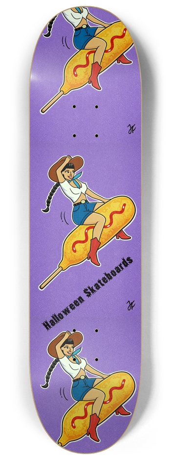 Corndog Cowgirl 8-1/4 Skateboard Deck