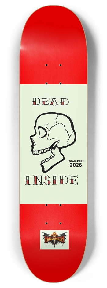 Decaying 8 Inch Skateboard Deck