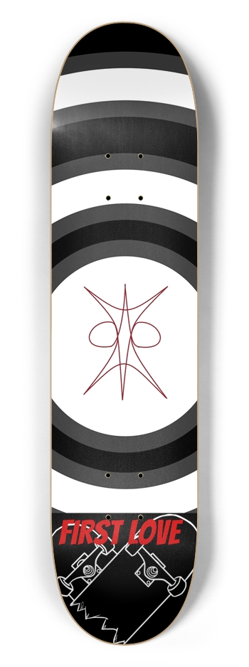 BULLS EYE 7.5 7-1/2 Skateboard Deck