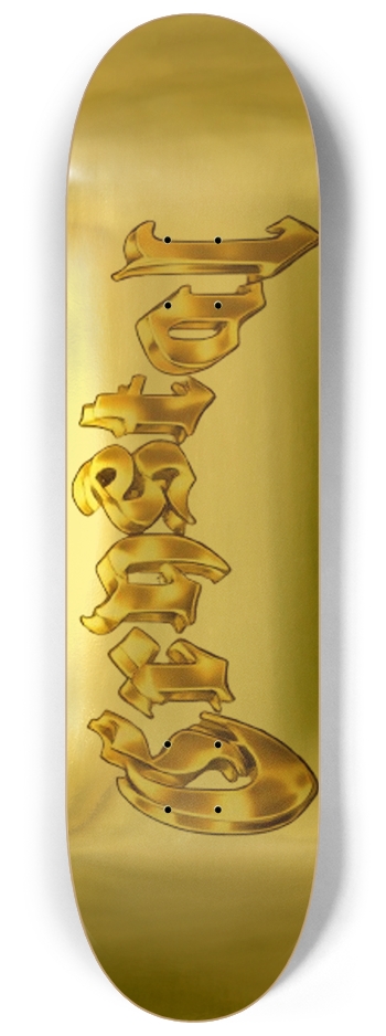 Gold Skateboard