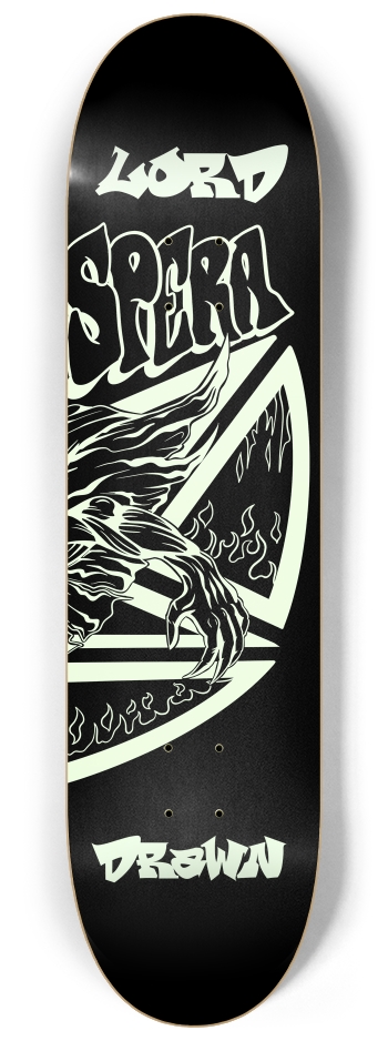 Demon Lord 3 Piece Glow In The Dark Wall Art #3 8-1/4 Skateboard Deck