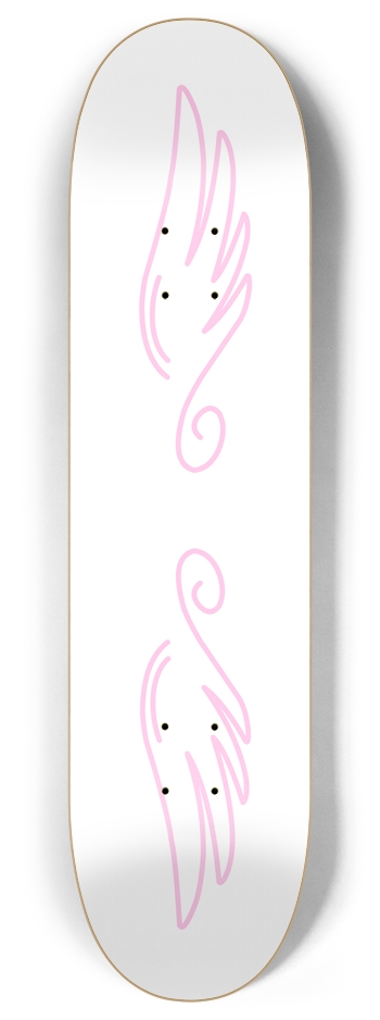 Pink Wings Skateboard 8 Inch Skateboard Deck