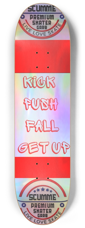 Kick push fall get up