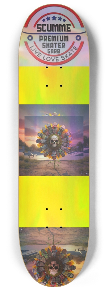 Wasteland sunflower deck 8-1/4 Skateboard Deck